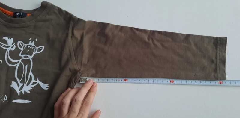 Bluzka T-shirt z długim rękawem bluza ODEL 3-4lat 98-104 cm małpki#748