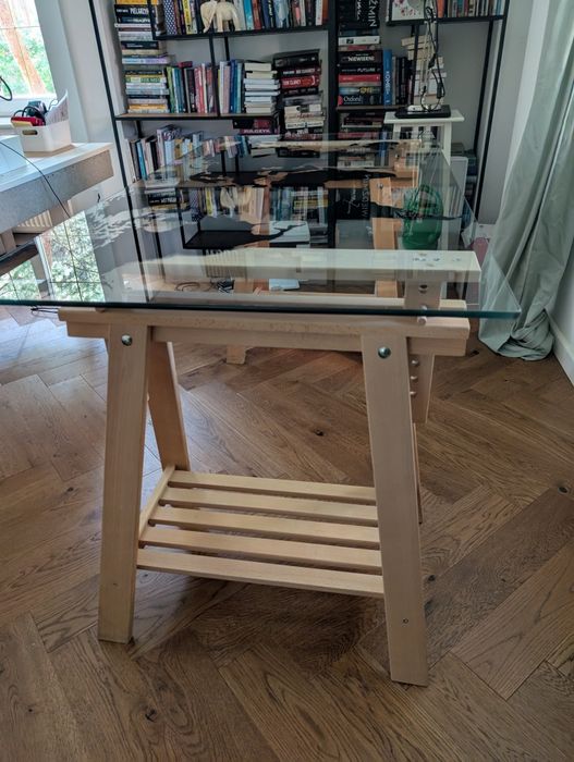 Ikea biurko na kozakach mapa świata 160x80