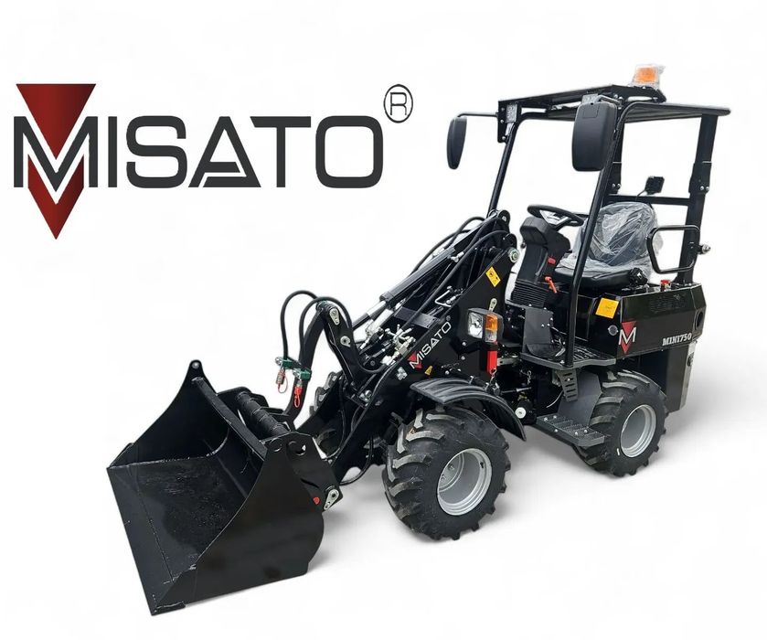 MISATO MINI 750  Silnik 25KM PERKINS Hydraulika włoska PWG 800KG ładowarka przegubowa
