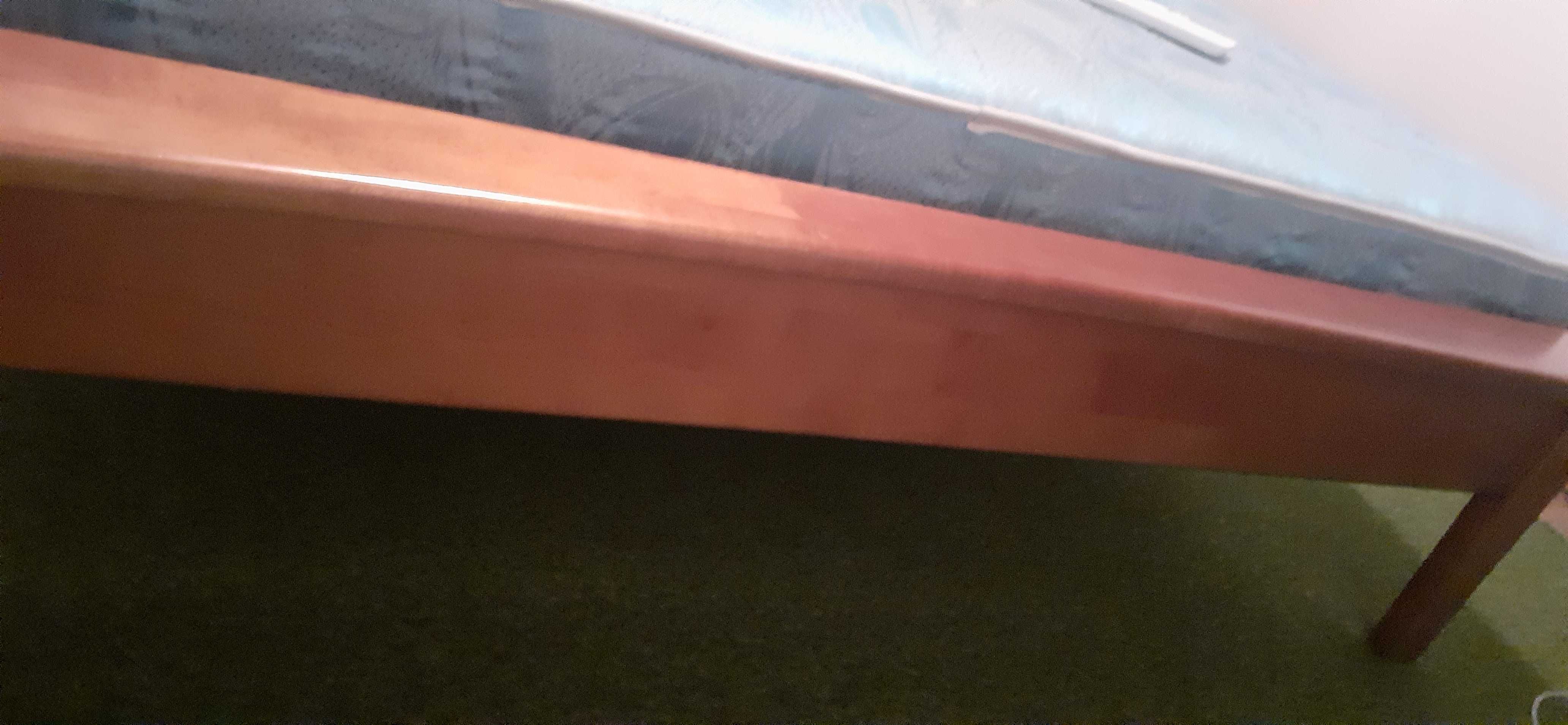 Cama de casal + 2 mesinhas de cabeceira, madeira de cerejeira maciça