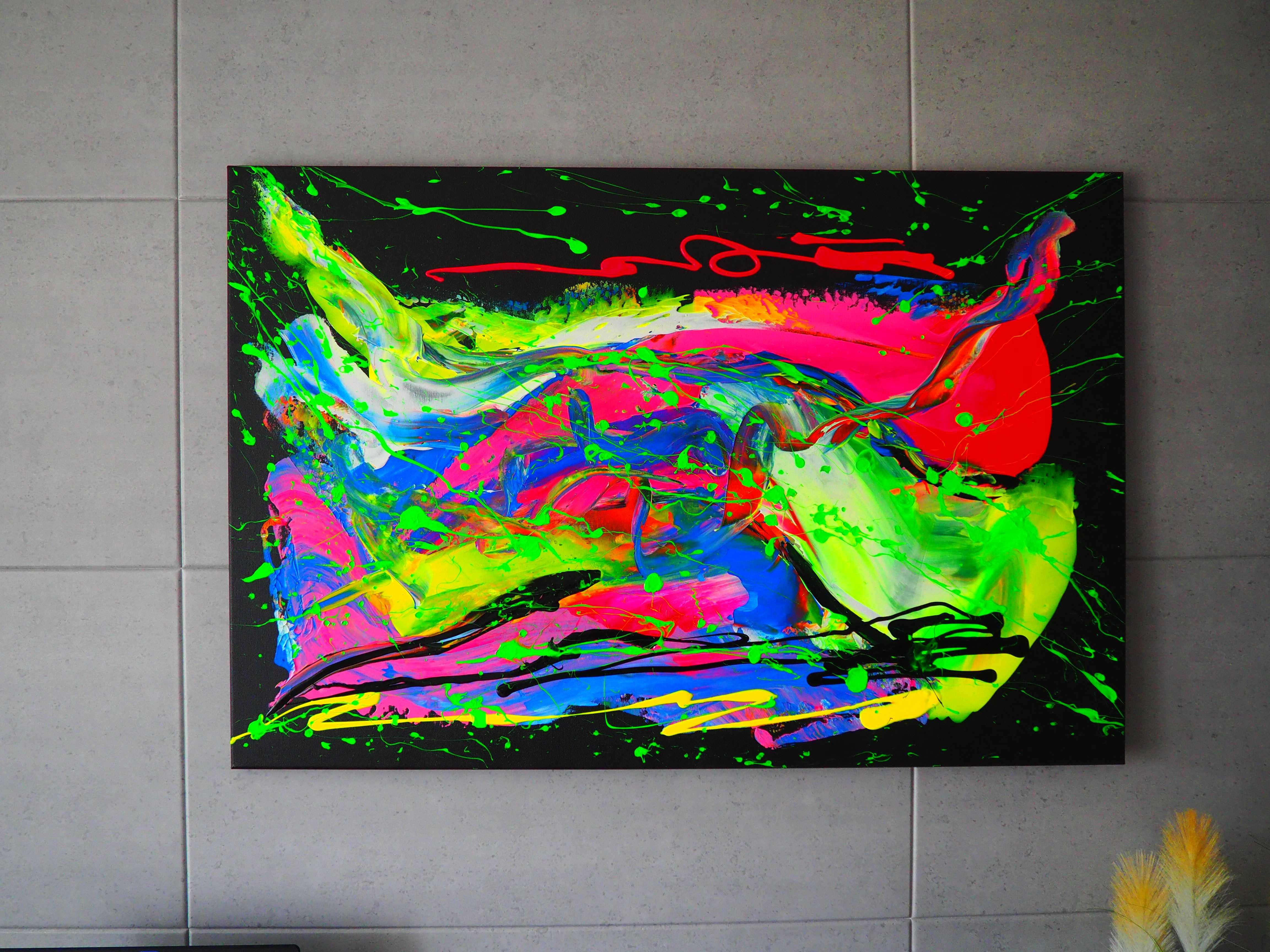 Obraz nowoczesny abstrakcja "MAJESTY" 80cmx120cm