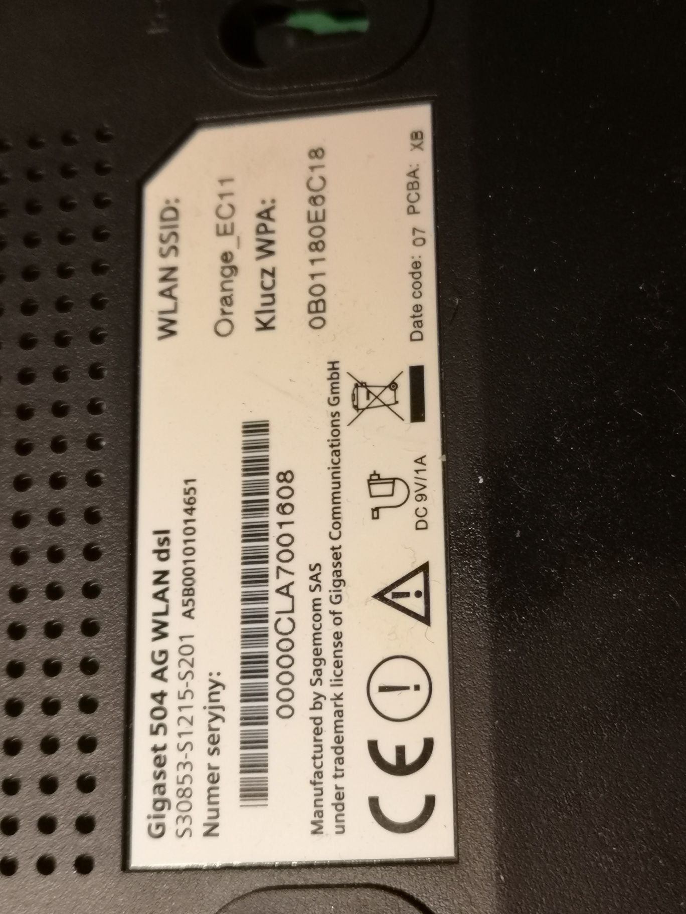 Ruter Gigaset 504 AG WLAN