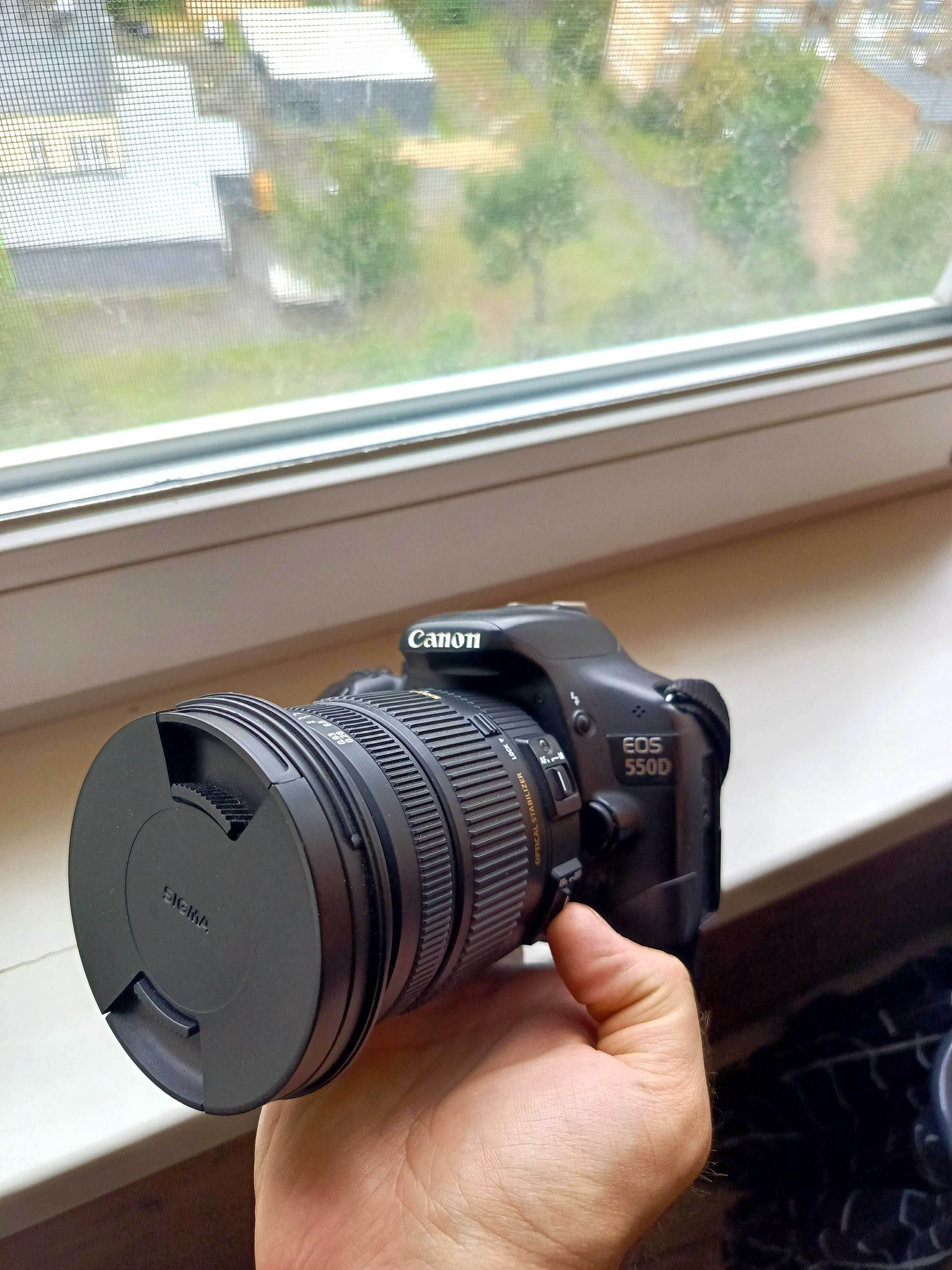 Canon EOS 550D + Sigma 17-50mm f/2.8 EX DC OS HSM (ідеальний стан)