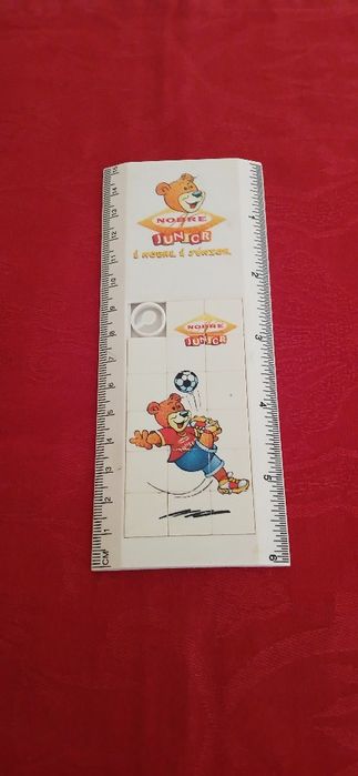 Régua com jogo da paciência, antiga