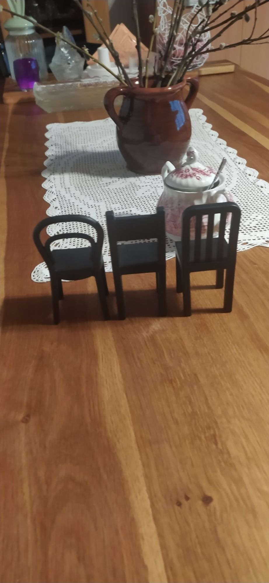 Wieszaki-krzesła czarne 3szt Ikea