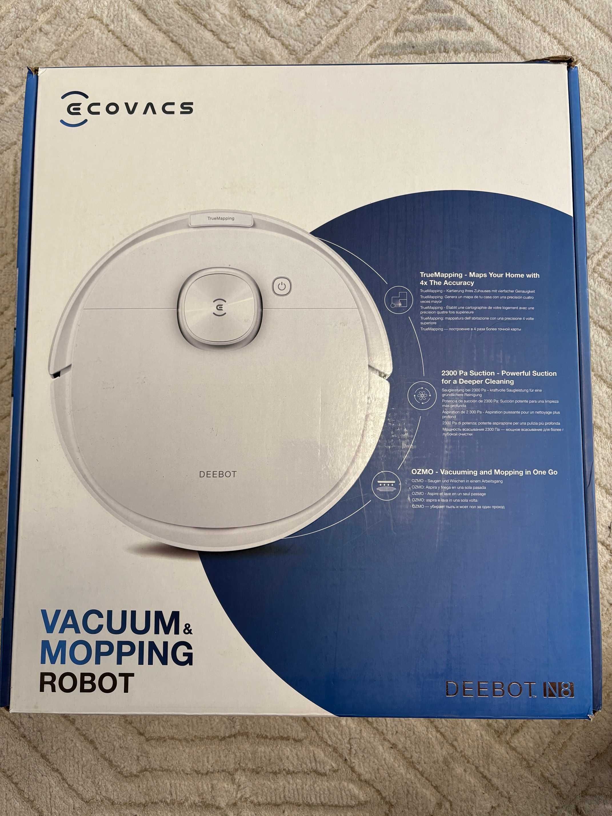 Ecovacs Deebot N8 Robot sprzątający z funkcją mopowania Nowe akcesoria