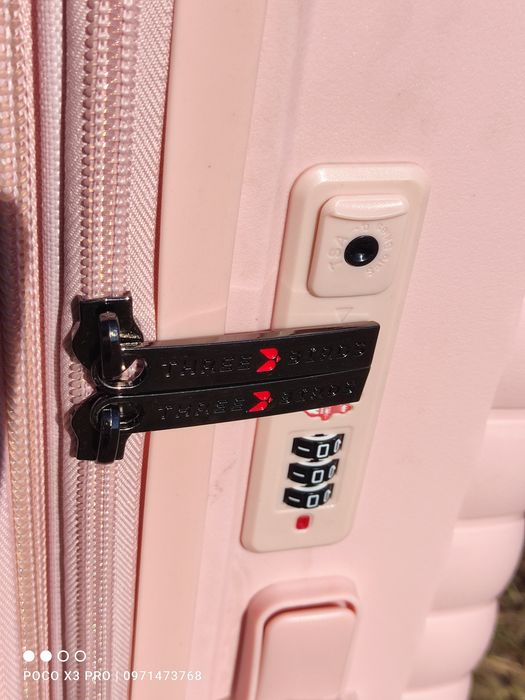 Валіза чемодан на 4 колеса поліпропілен Three birds M,S,XS