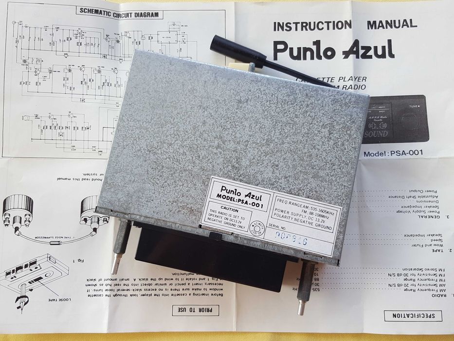 Автомагнитола кассетная Punto Azul PSA-001 25Watt ретро винтаж
