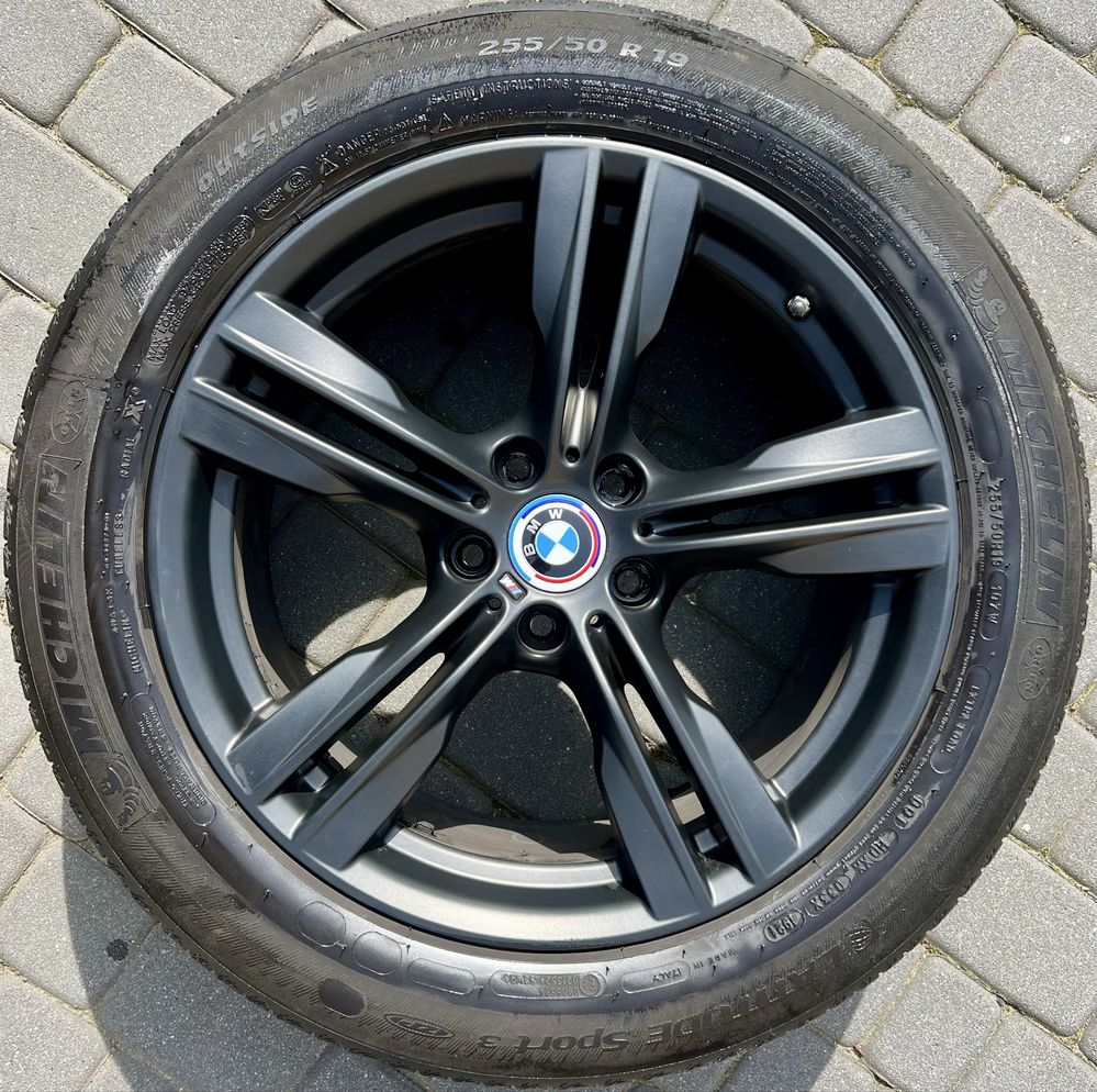 Bmw X5 F15 X6 F16 E70 Alu Felgi 19 Cali Opony TPMS M-Pakiet Czarny Mat