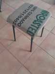 Taboret na metalowych nogach,loft