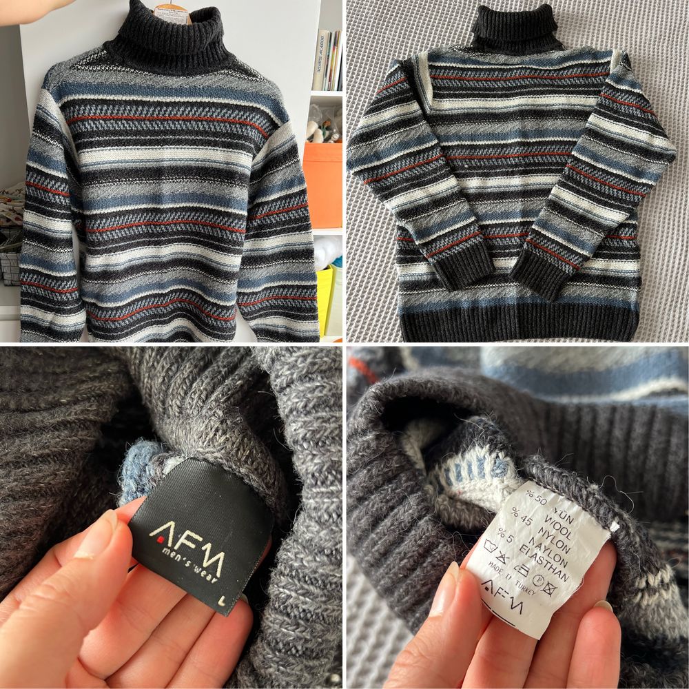 Теплі чоловічі светри L,XL