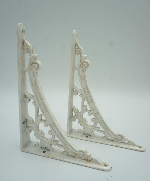 PARA żeliwnych wsporników uchwytów kątowniki BIAŁE