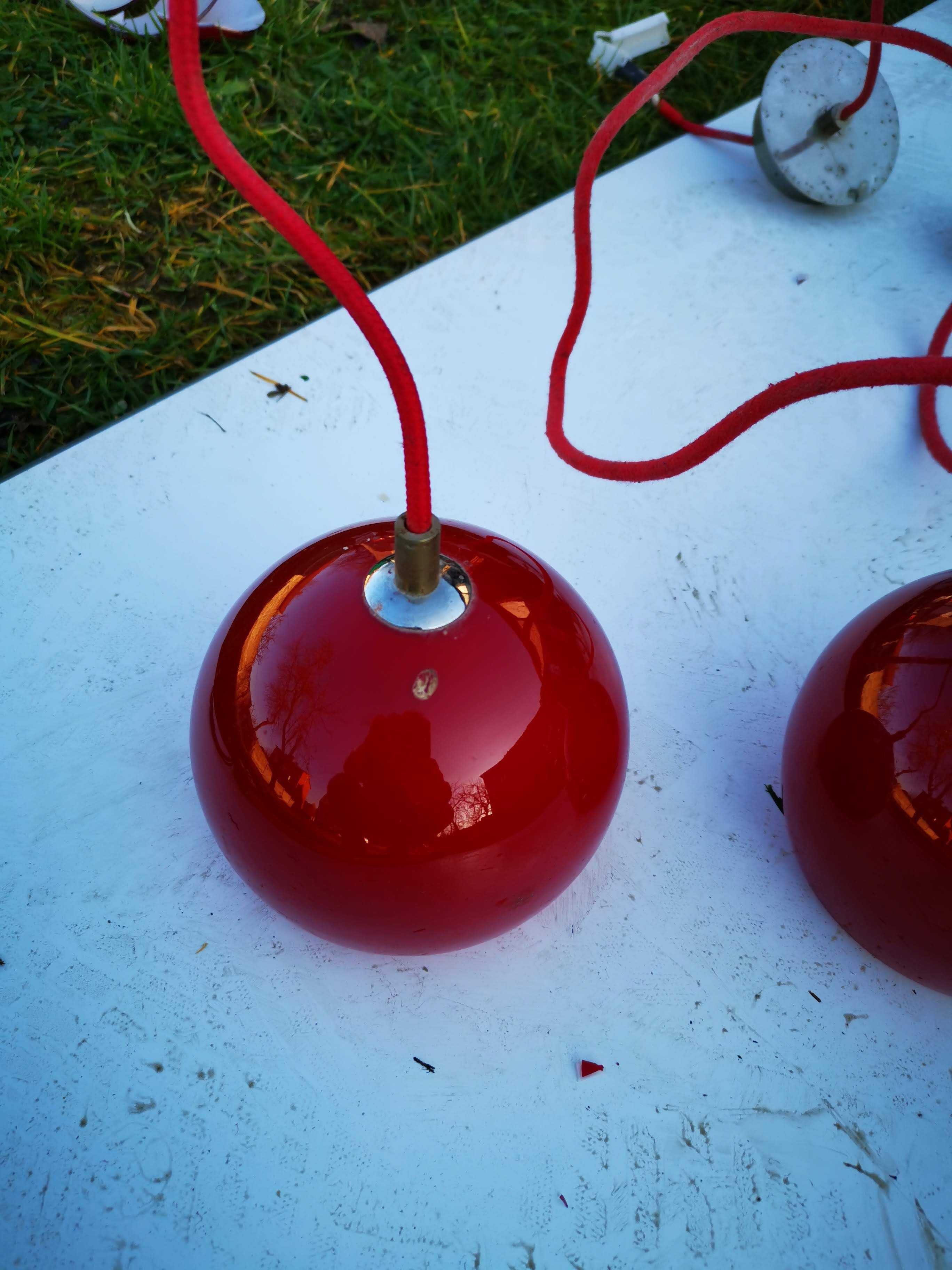Lampy wiszące czerwone