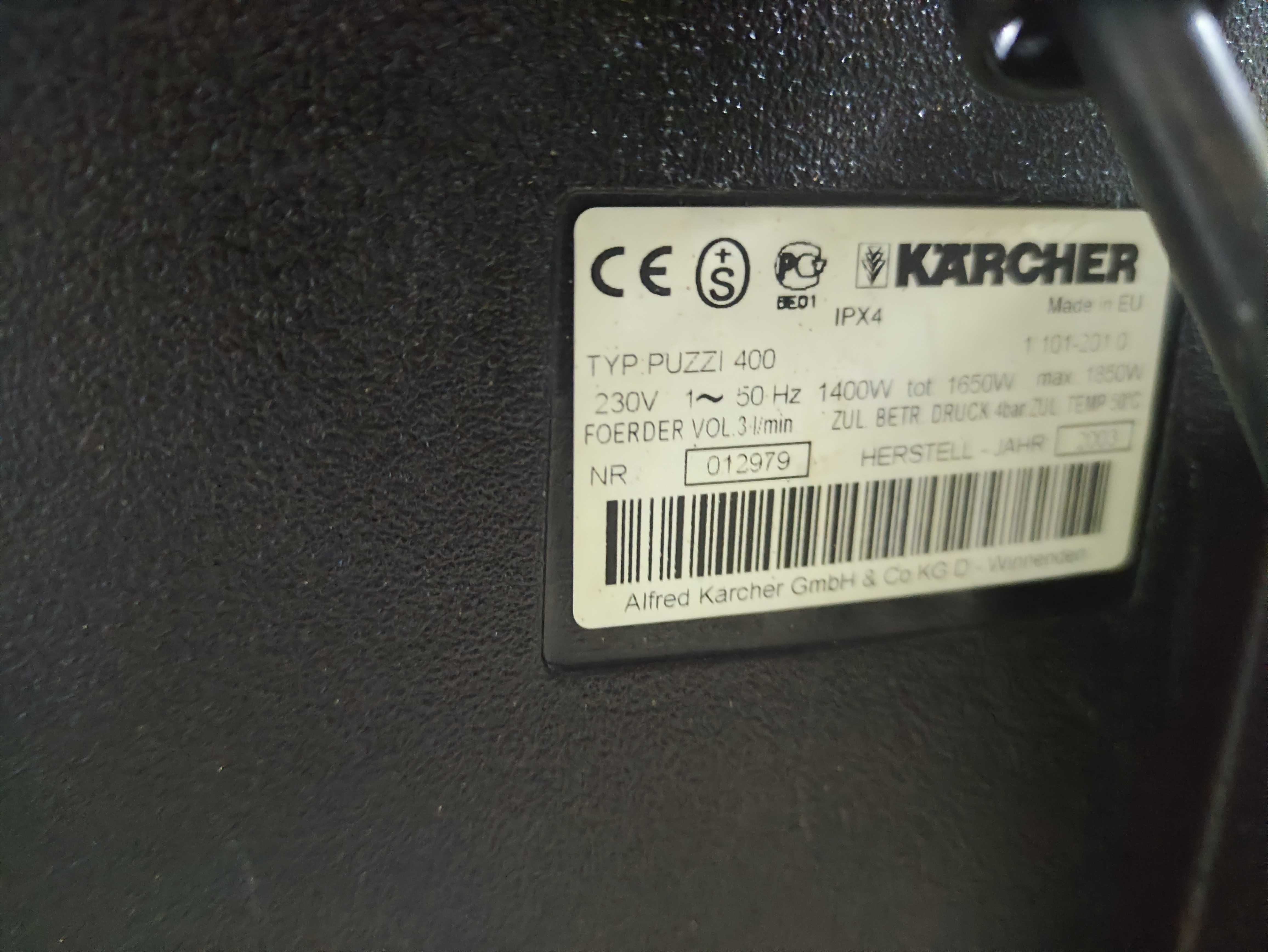 Karcher Puzzi 400 Akcesoria duży zestaw Odkurzacz Piorący