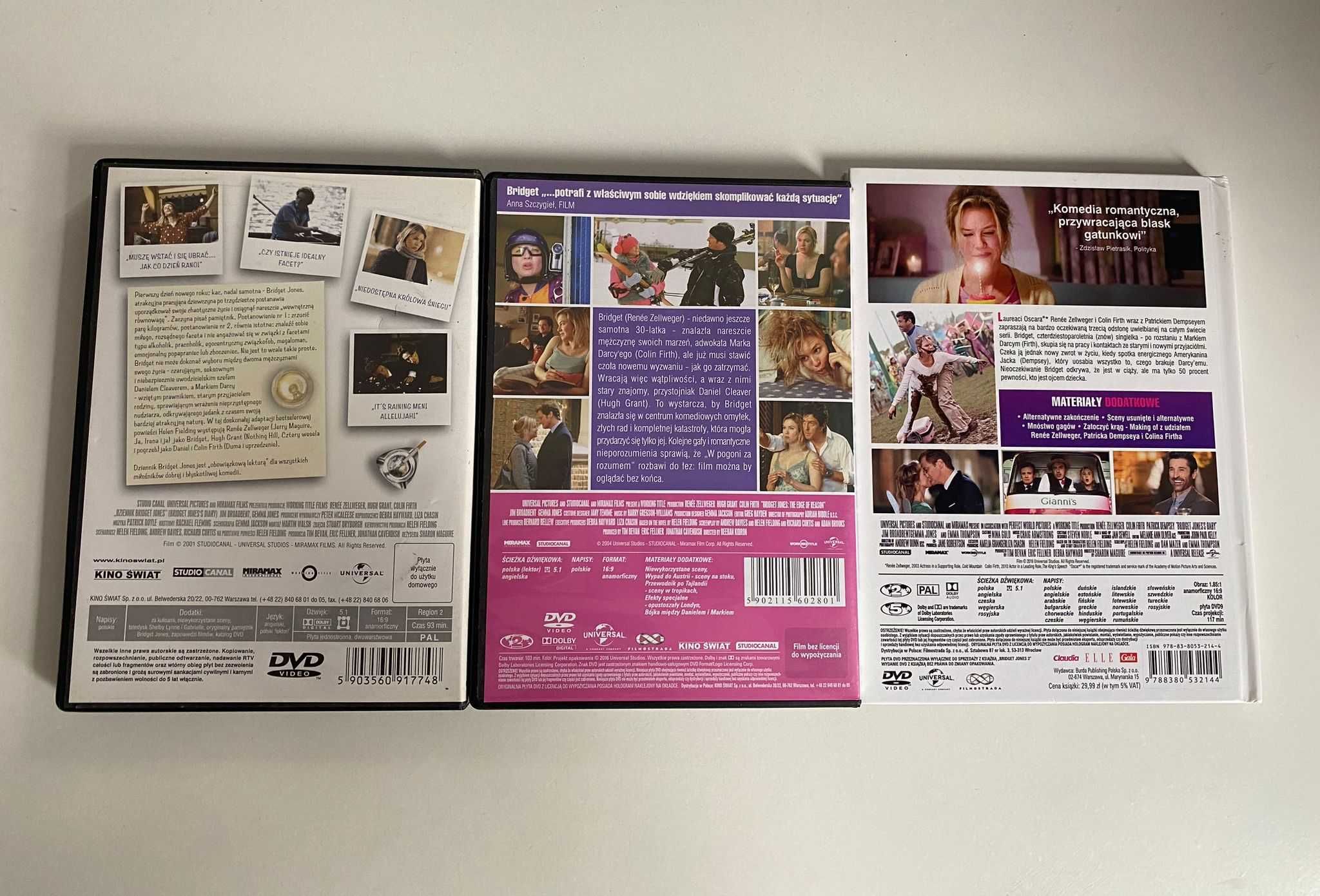 Filmy DVD Zestaw Bridget Jones 1-3 Komplet