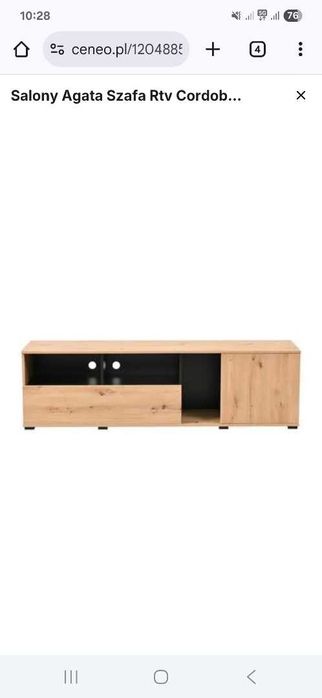 Szafka RTV dąb sonoma