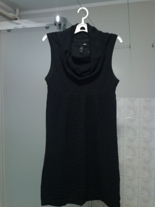 Tunika-bezrękawnik H&M + sweterek rozpinany By Cubus