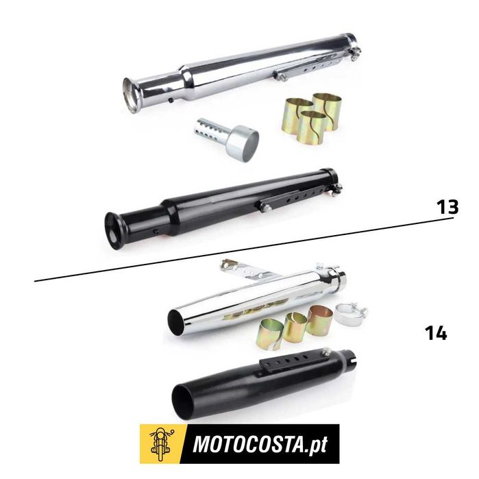 Escapes Moto - Silenciadores, Ponteiras e Acessórios - MOTOCOSTA