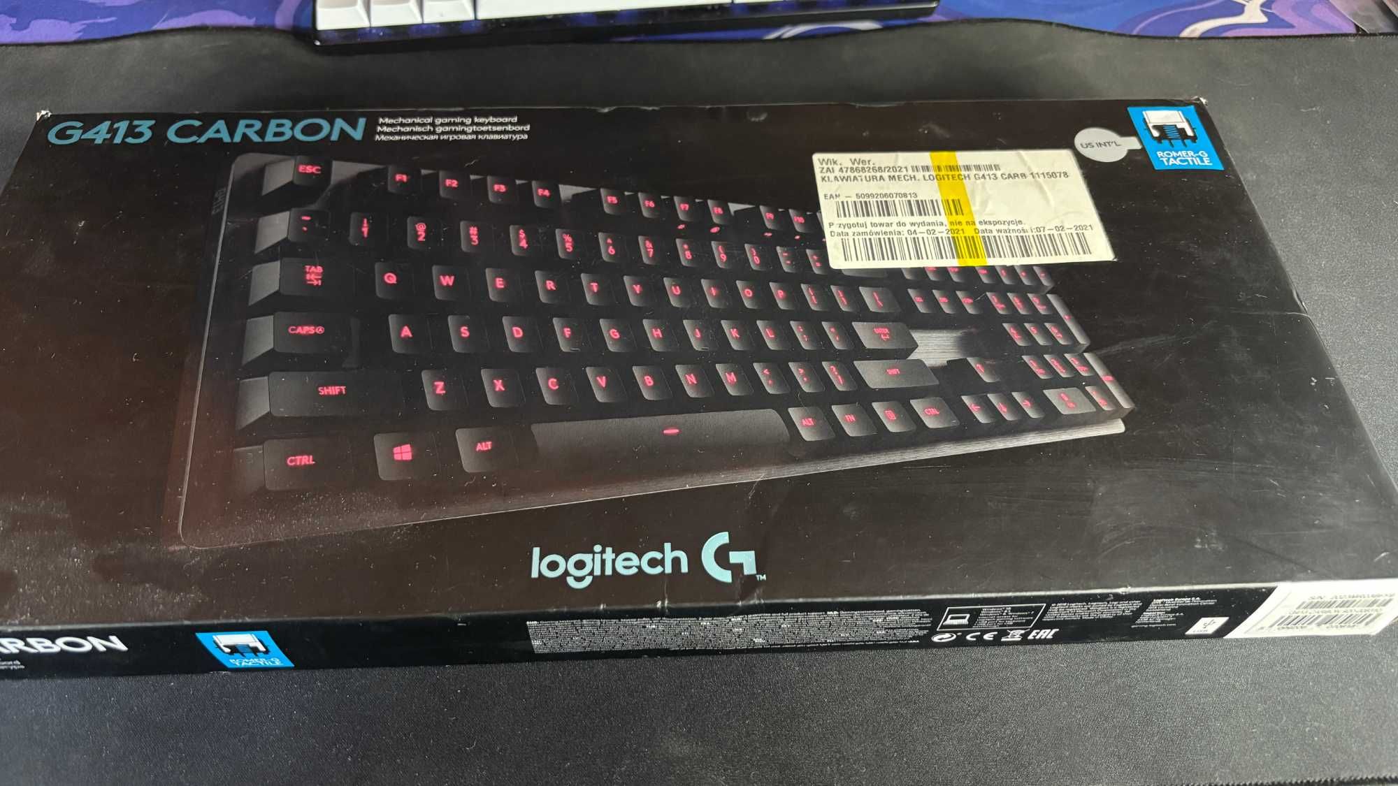 Klawiatura mechaniczna LOGITECH G413 Carbon