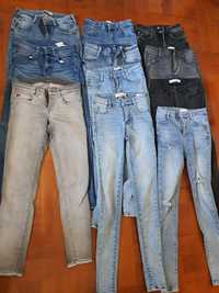 Jeansy spodnie w rozmiarze xs s