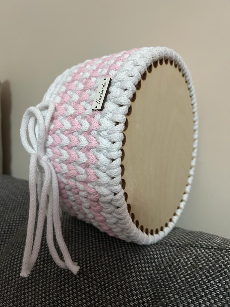 Koszyk,kosz handmade ze sznurka