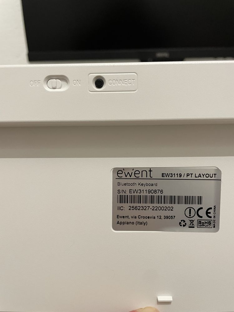 Teclado Bluetooth Ewent Layout PT