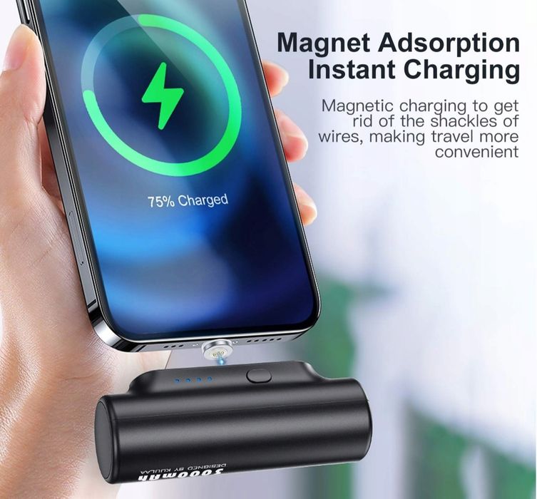 Kuulaa Magnetyczny Powerbank NOWY 3w1 Ładowarka MINI