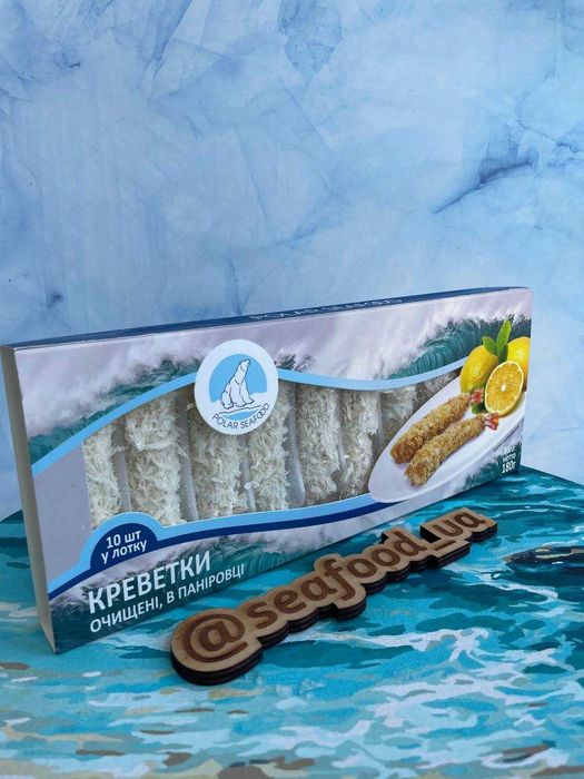 креветки в паніровці , чищені хвости креветок