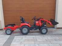 FALK Traktor Case na Pedały z Łyżką i Przyczepką