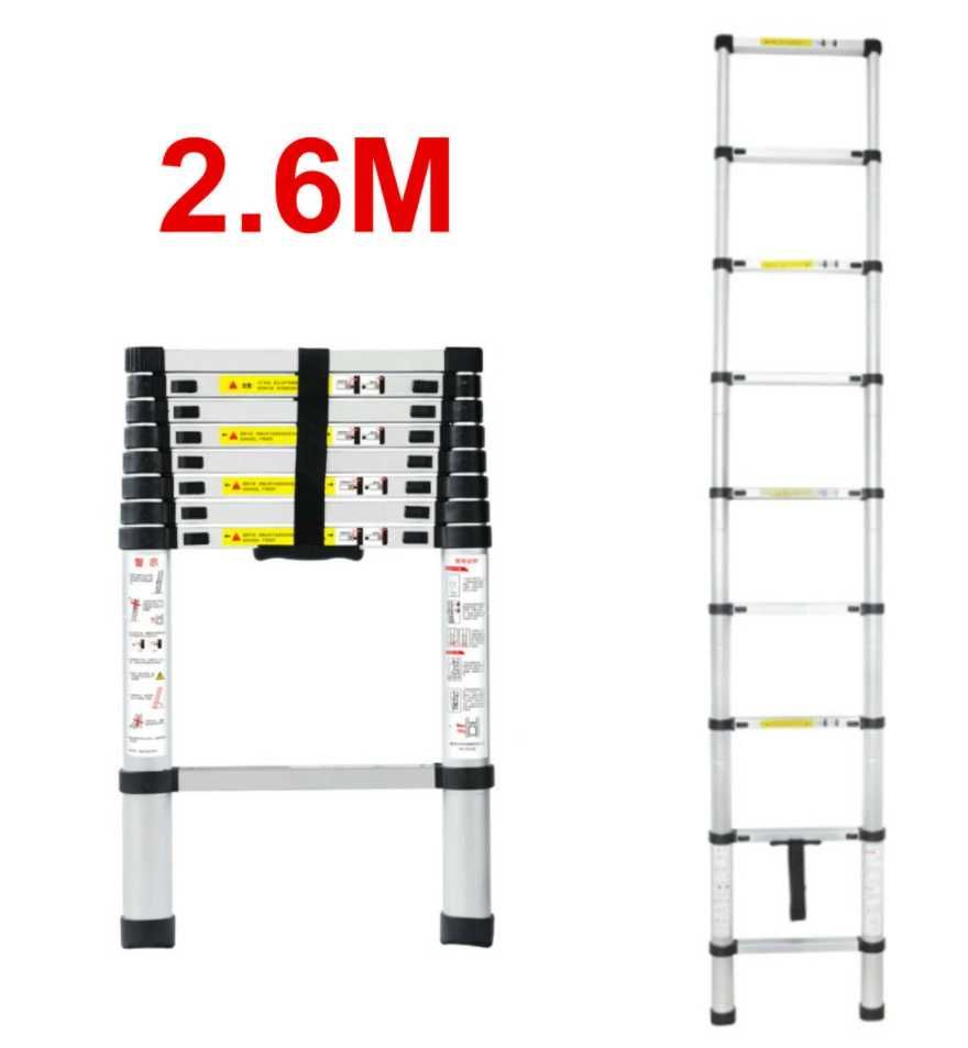 Escada telescópicas 2,6 M Portes Grátis!