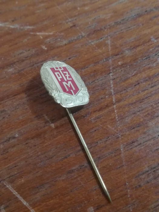 Metalowa wpinka 50 lat PŻM