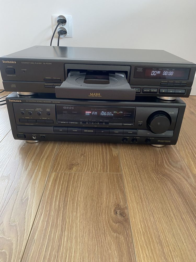 Odtwarzacz CD Technics SL PG 390 i Amplituner Technics SA -EX320