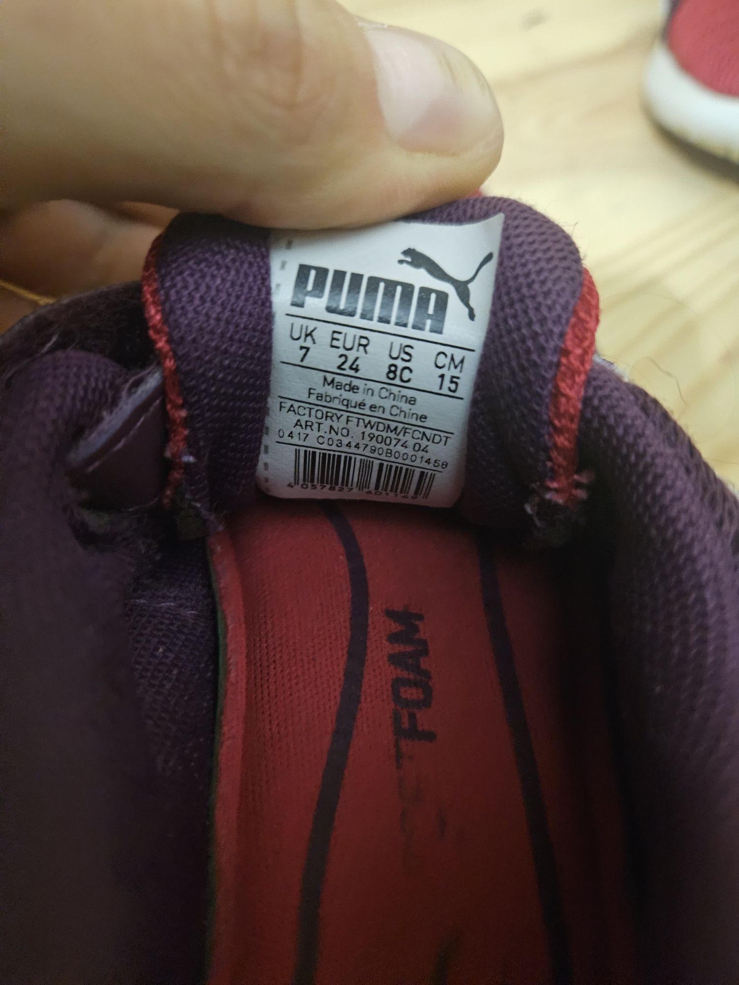 Adidasy czerwone Puma 24