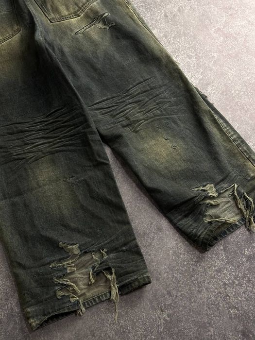 Distressed archive baggy jeans opium custom джинси голубі голубые M L