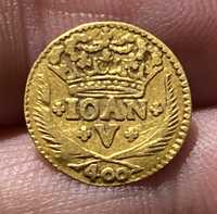 Moeda ouro D. JOAO V Pinto 480 Reis 1721