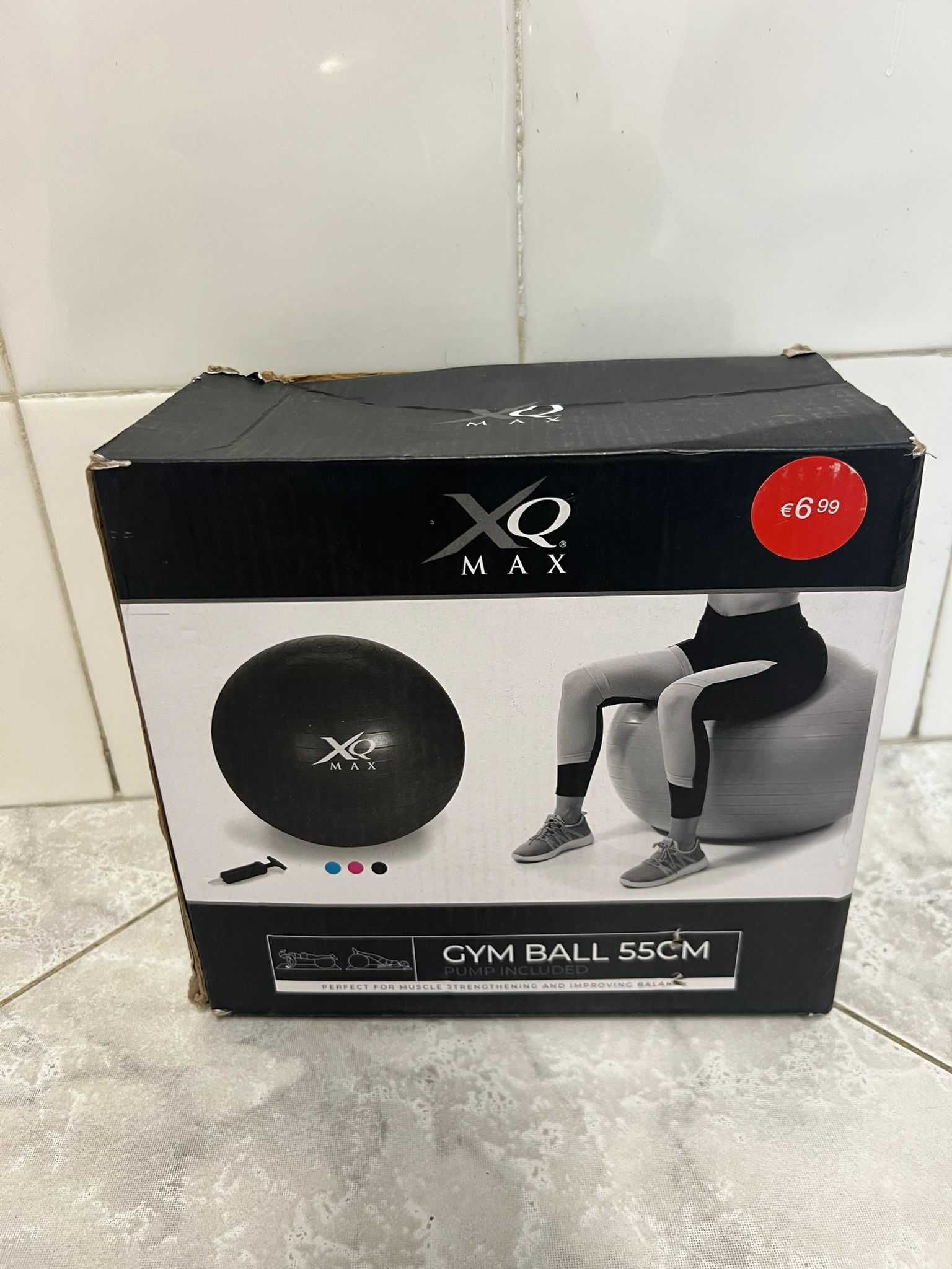 Pack Fitness – Elástico + Corda + Bola de Ginásio – Novos