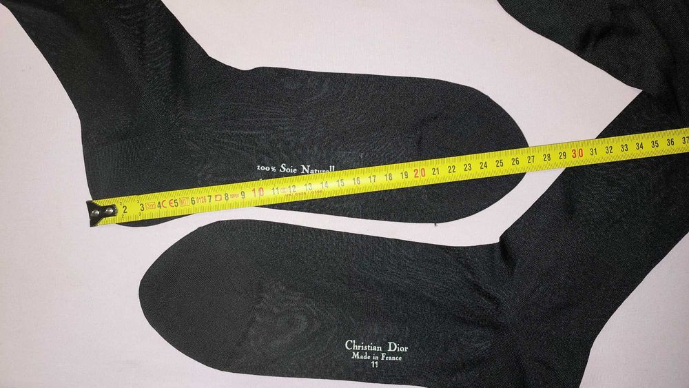 Christian Dior Шелковые гольфы Made in France плоский шов носки