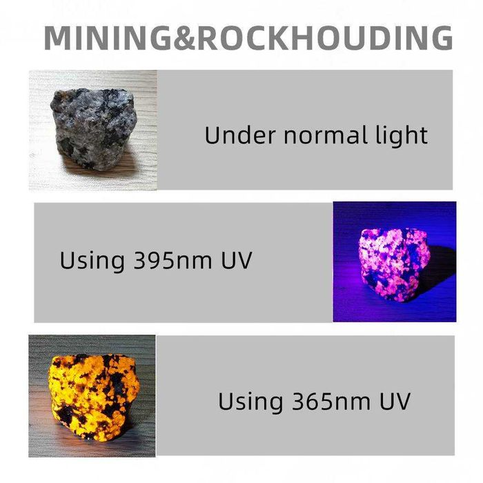 Latarka UV AloneFire SV44 20W 4 x365nm czarny klosz plus ŁADOWARKA