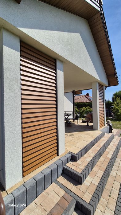 Zabudowy Ruchome deseczki aluminium stal drewno