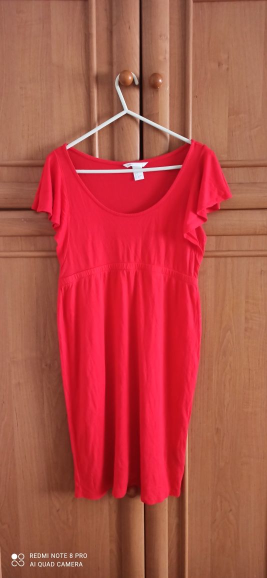 Mama H&M roz. S wiskozowa cienka lekka sukienka ciążowa