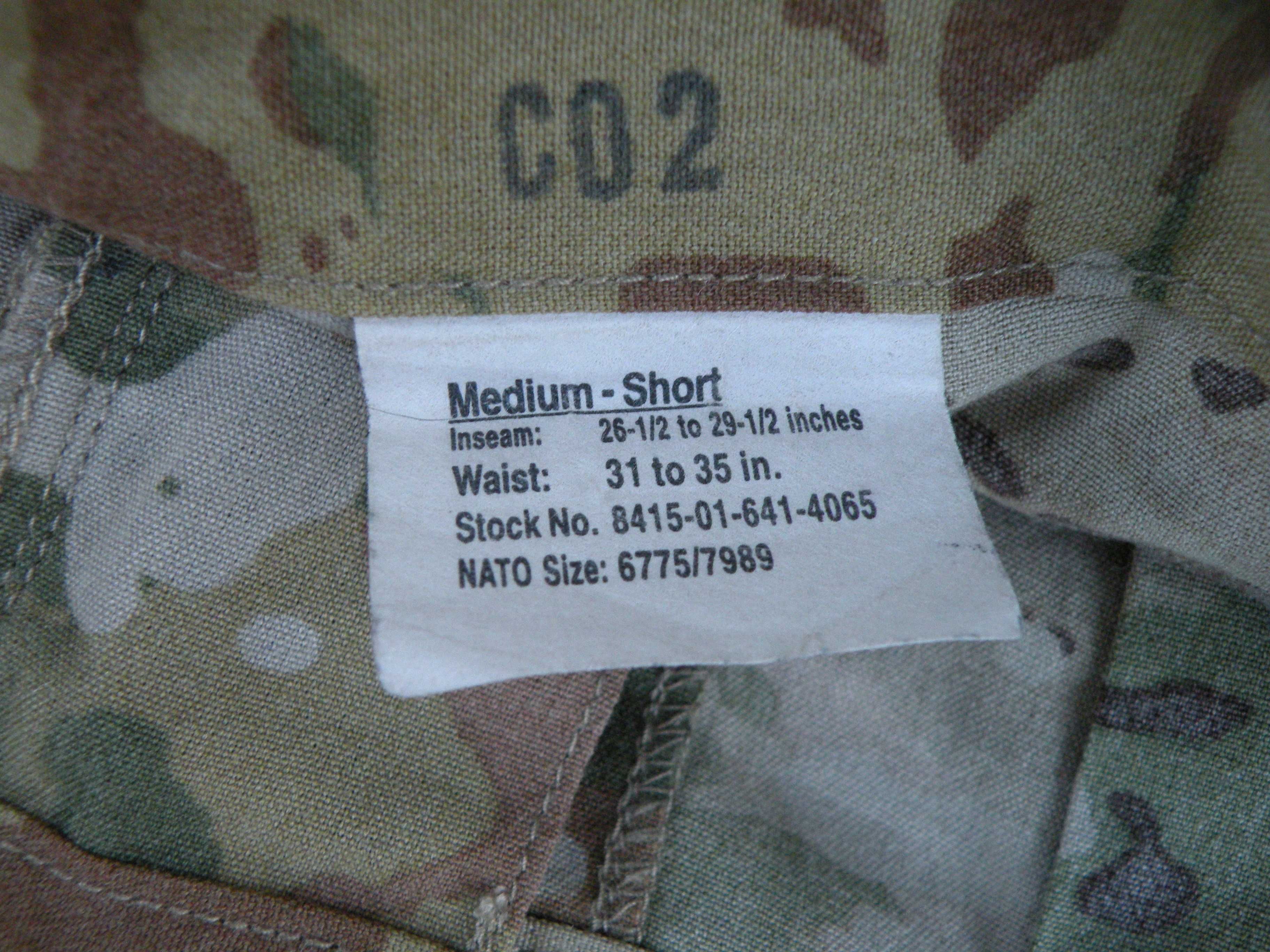 Spodnie air crew multicam ocp medium short