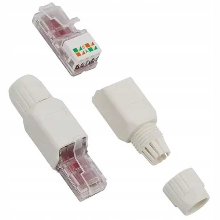 Wtyczka RJ45 Kabel UTP Kat. 6 RJ9 Beznarzędziowy Wtyk * Wejherowo