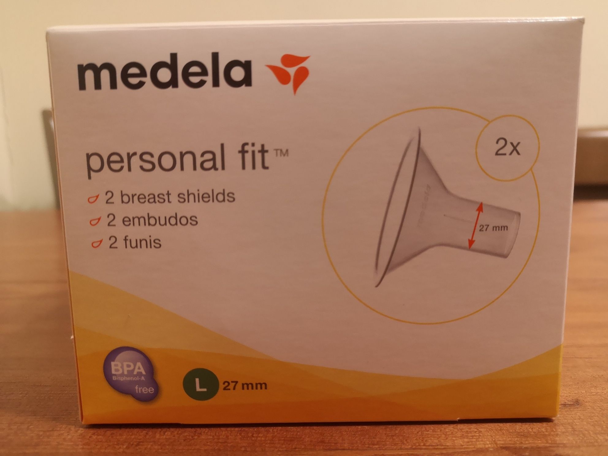 Lejek, końcówka lejka medela personal fit 27 mm 2 szt.