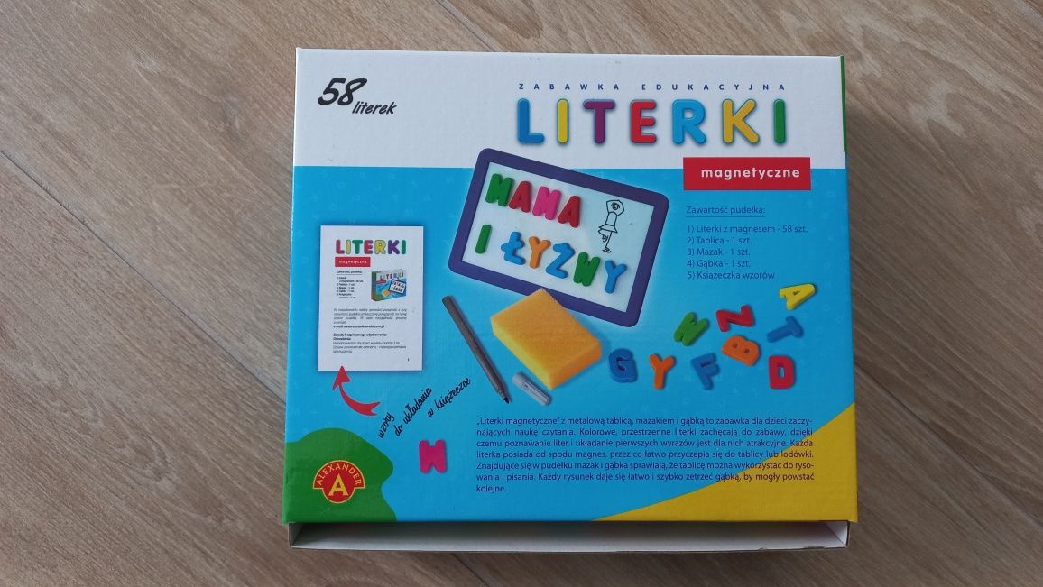 Literki magnetyczne i tablica Alexander 5+