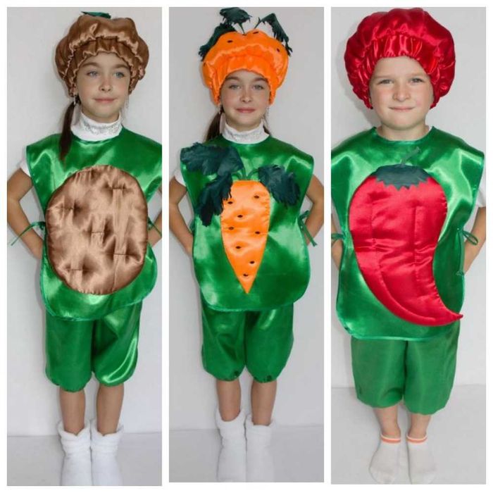 Костюм до свята Осені (овочі, фрукти, гриби та ін.) на 3 - 8 років