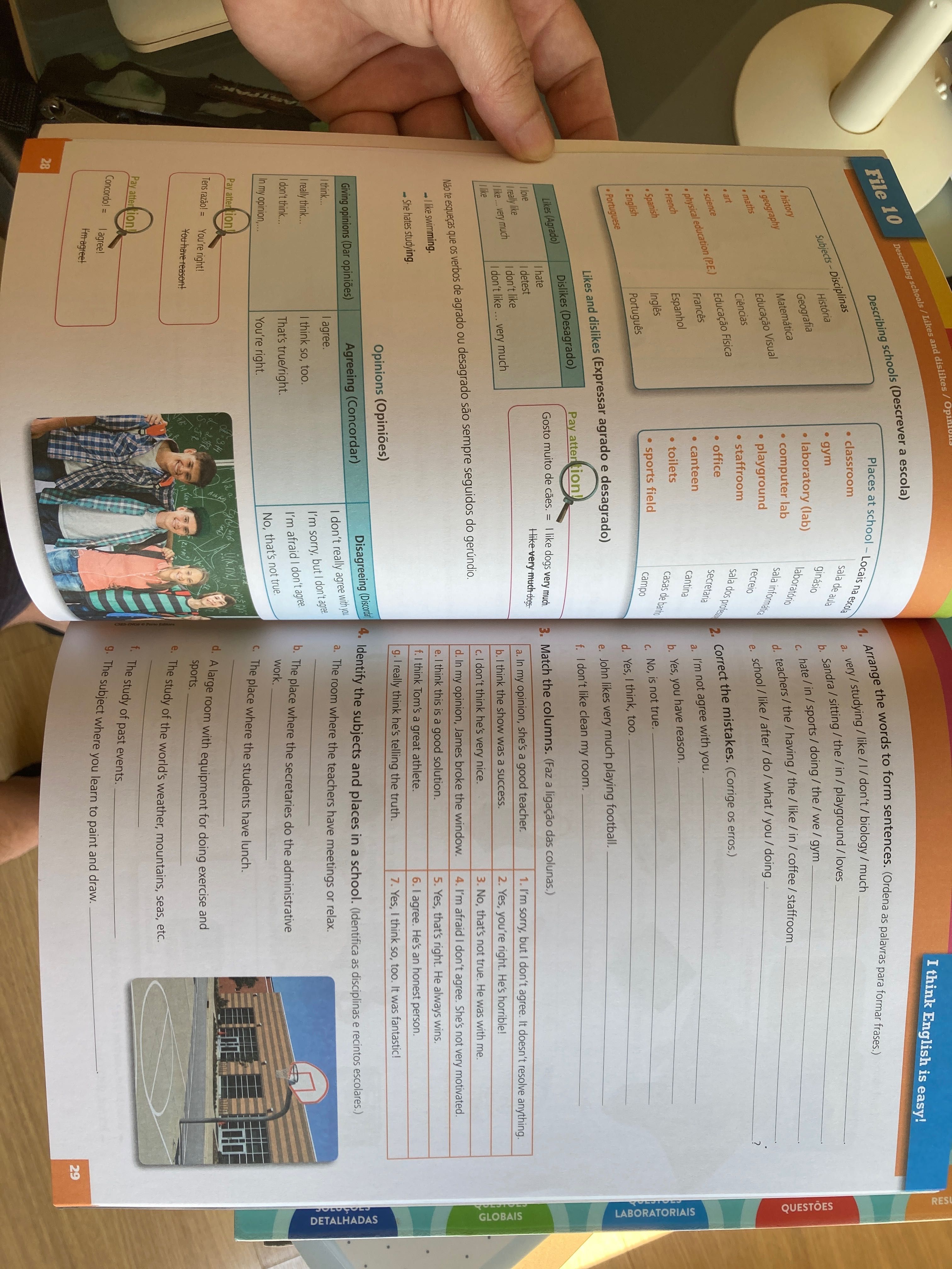 Livro de exercícios de inglês 6º ano