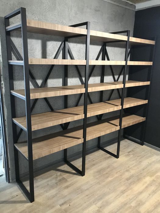 Стелажі/полки/стійки/лофт меблі від виробника