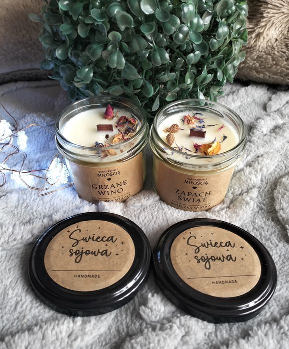 Świeca sojowa,świece,sojowe, zapachowa ,ręcznie robiona ,na prezent