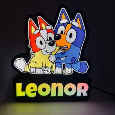 Bluey luminaria led personalizada