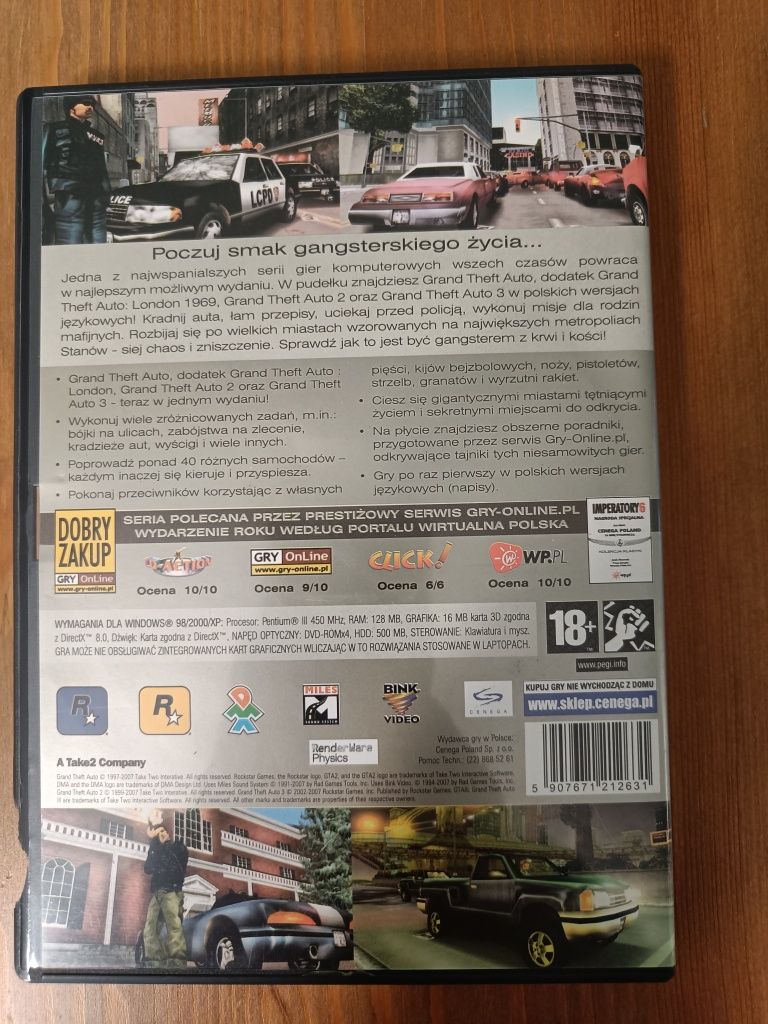 Gra Grand Theft Auto Trylogia PC